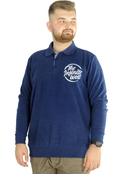 Erkek Sweatshirt Polo Selanik Infinite 22441 Indigo