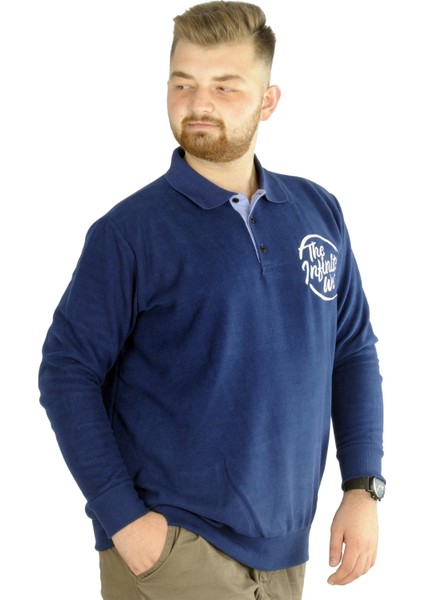 Erkek Sweatshirt Polo Selanik Infinite 22441 Indigo fiyatları