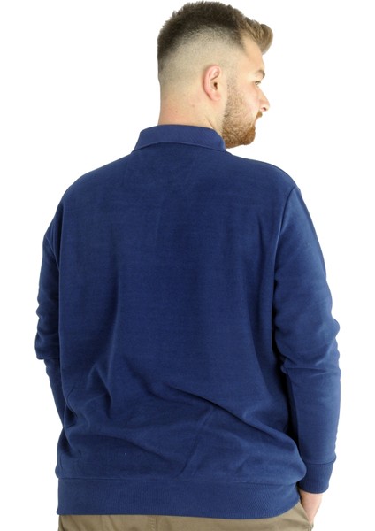 Erkek Sweatshirt Polo Selanik Infinite 22441 Indigo modelleri