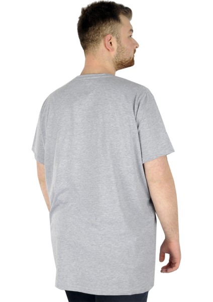 Mode Xl Büyük Beden T-Shirt V Yaka Likralı 20150 Grimelanj modelleri