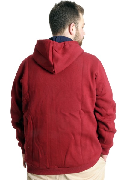 Mode Xl Erkek Sweat Kapşon West Lamb 22524 Bordo