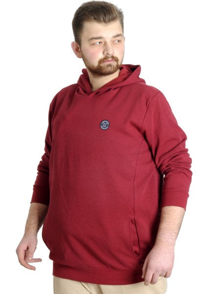 Erkek Sweat Kapşon Kuplu 21500 Bordo fiyatları