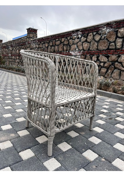 Tire Rattan 2+1+1+Masa Bahçe Takımı,kayrak Gri