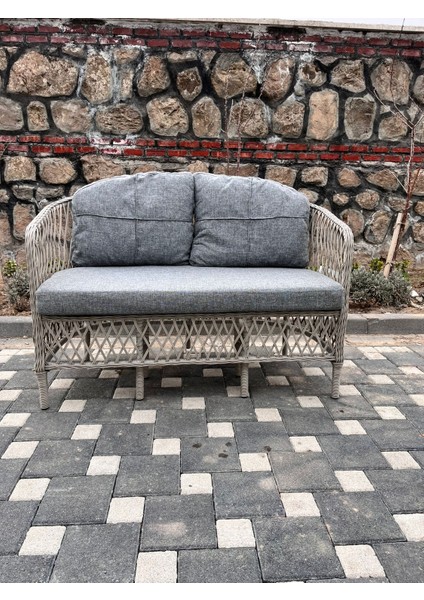 Tu Tienda Tire Rattan 2+1+1+Masa Bahçe Takımı,kayrak Gri