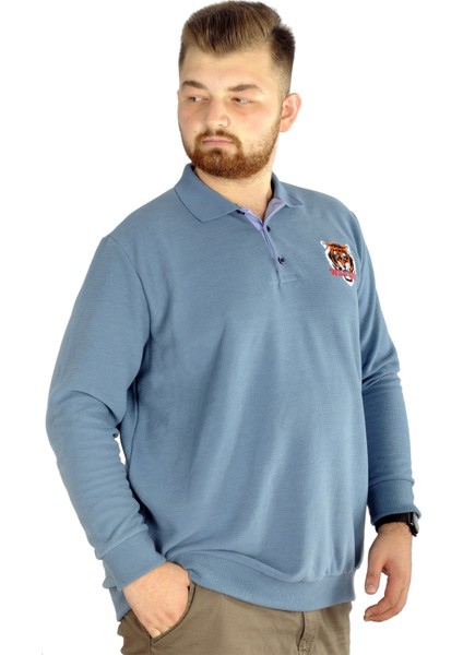 Erkek Uzun Kol Polo Wild Soul Waffle 22449 Mavi fiyatları