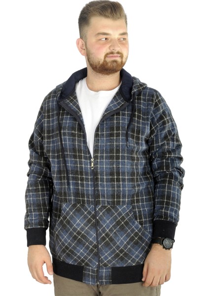 Erkek Oduncu Kapsonlu Sweat Pocket 21574 Indigo