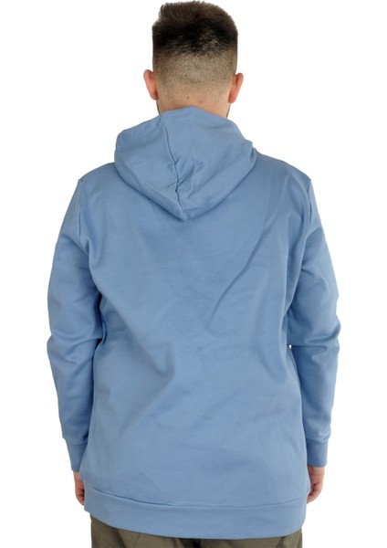 Erkek Sweat Kapşon Pike Basic 22532 Mavi