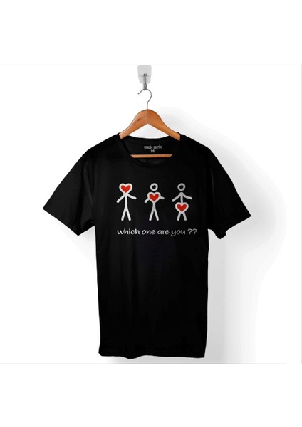 Whıch One Are You Hangisi Sensin Sosyal Mesaj Baskılı Tişört T-Shirt