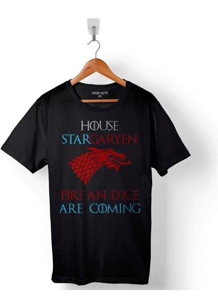 Game Of Thrones Stargaryen Baskılı Tişört T-Shirt