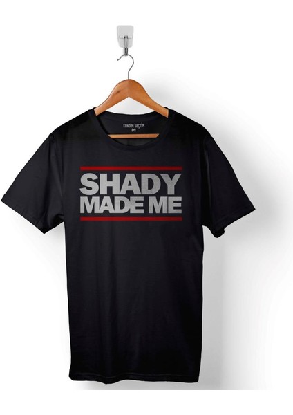Eminem Shady Made Me Logo Baskılı Tişört T-Shirt