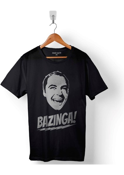 Bazinga Şaka The Bıg Bang Theory Sheldon Cooper Baskılı Tişört T-Shirt