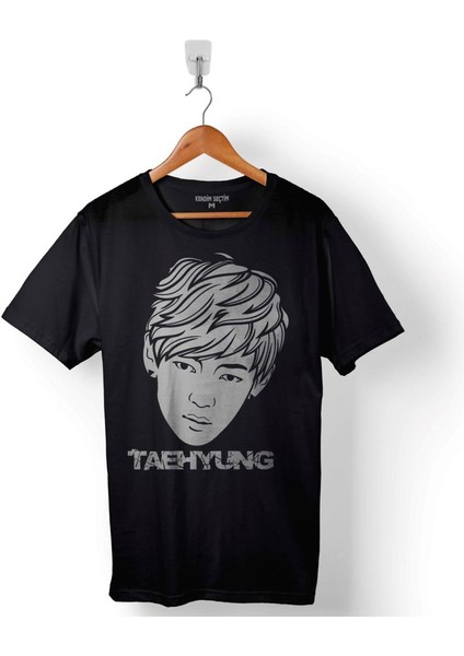 Bts Bangtan Boys Taehyung Logo Baskılı Tişört T-Shirt