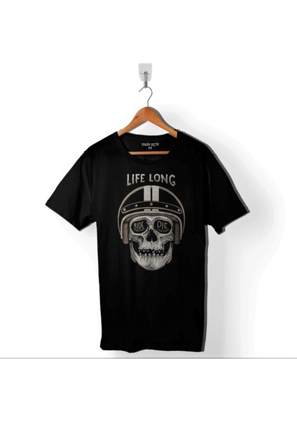 Life Long Togother Ride Or Dıe Ölüm Yarışı Baskılı Tişört T-Shirt