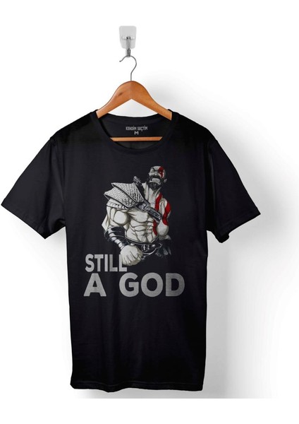 Kratos Still A God Trıbe Logo Baskılı Tişört T-Shirt