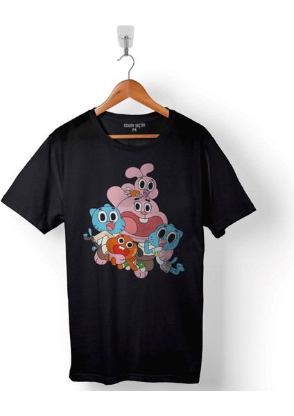 The Amazing World Of Gumball Baskılı Tişört T-Shirt