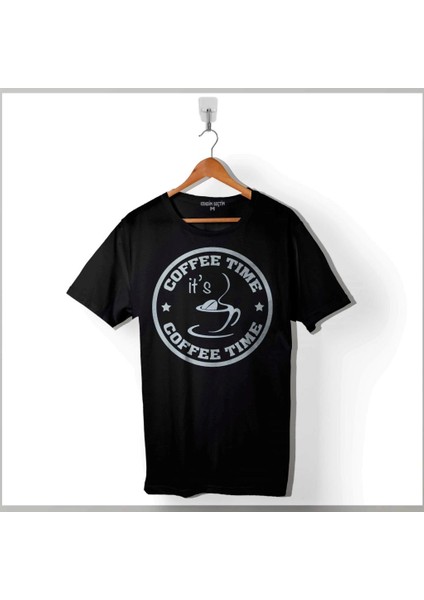 Coffee Tıme Kahve Zamanı Çay Espresso Mocha Mokka Baskılı Tişört T-Shirt