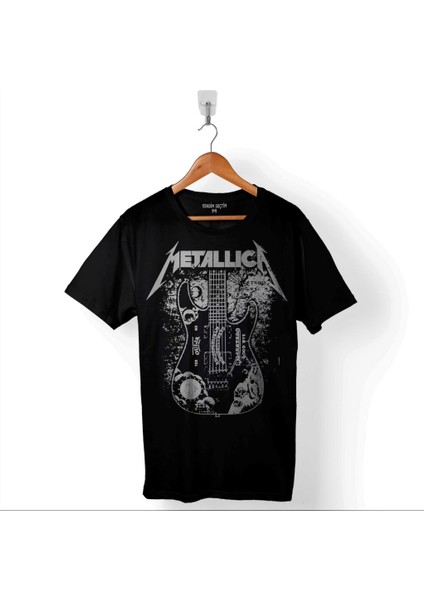 Kendim Seçtim Metallica Kirk Ouija Board Guitar Rock Gitar Baskılı Tişört  T-Shirt