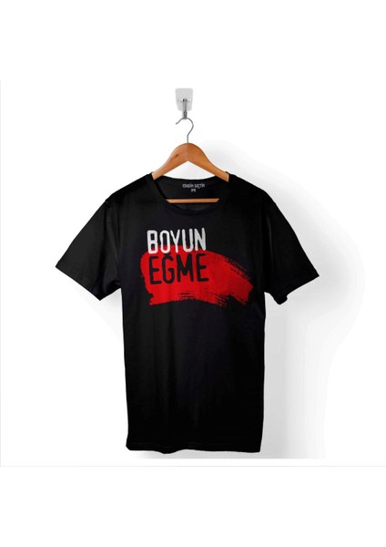 Boyun Eğme Diren Gezi Eylem Direniş Protesto Baskılı Tişört T-Shirt