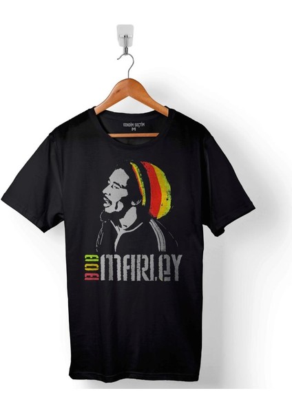 Reggae Bob Marley Müzik Krali Baskılı Tişört T-Shirt