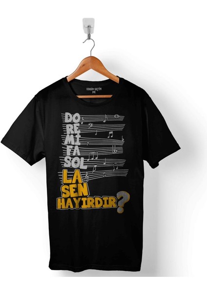 Angara Ankara Bebesi Do Re Mi Fa Sol La Sen Hayırdır Baskılı Tişört T-Shirt
