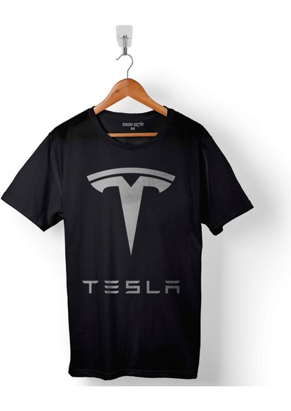 Tesla Motors Nikola Tesla Logo Elon Musk Baskılı Tişört T-Shirt