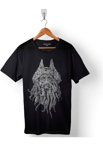 Davy Jones Pirates Of Caribbean Karayip Korsanları Baskılı Tişört T-Shirt