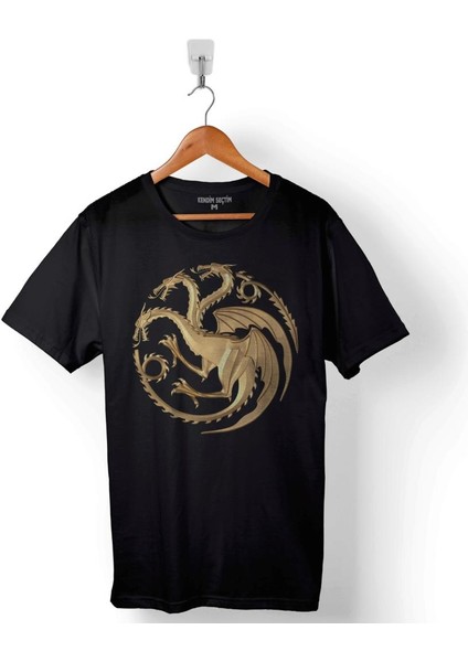 Game Of Thrones House Targaryen Baskılı Tişört T-Shirt