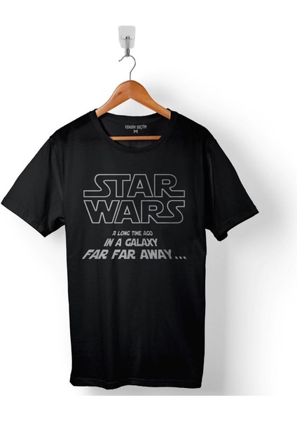 Star Wars A Long Tıme Ago In A Galaxy Far Away Baskılı Tişört T-Shirt