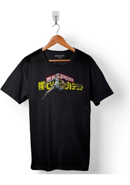 Izuku Mıdorıya Boku No Hero My Academıa Logo Baskılı Tişört T-Shirt
