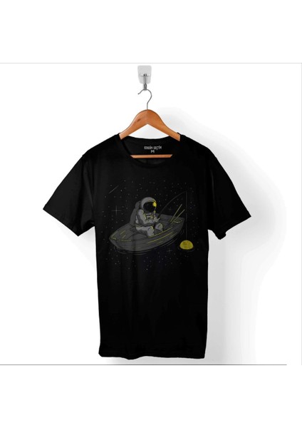 Astronot Sandal Olta Deniz Uzay Cosmos Galaksi Baskılı Tişört T-Shirt