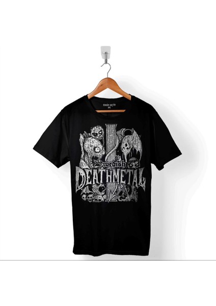 Death Metal Strike Music Band Baskılı Tişört Unisex T-Shirt