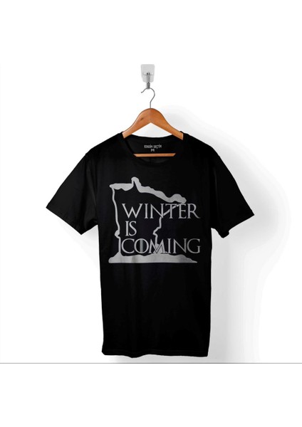Game Of Thrones Winter Is Coming Baskılı Tişört Unisex T-Shirt