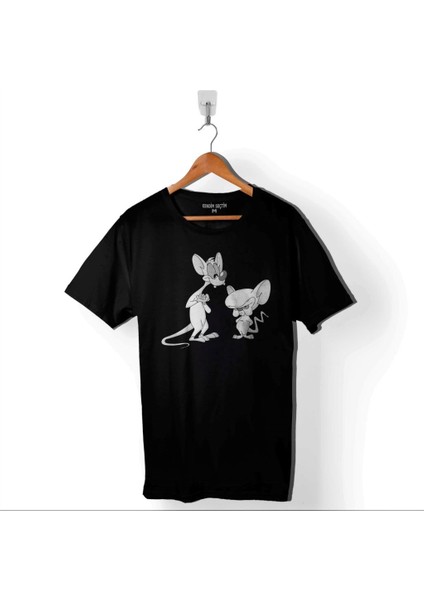 Pinky And The Brain Ratten Rats Tom ve Jerry Baskılı Tişört Unisex T-Shirt