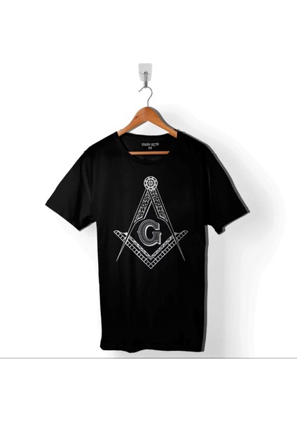 Pusula Mason Pusula Kumpas Masonic Square An Baskılı Tişört Unisex T-Shirt