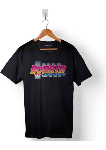 Boruto Naruto The Movie Logo Baskılı Tişört Unisex T-Shirt