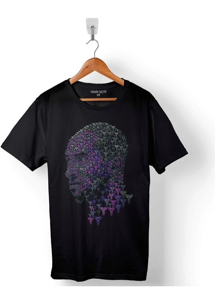 Kobe Bryant Black Mamba Logo Nba Basketball Baskılı Tişört Unisex T-Shirt