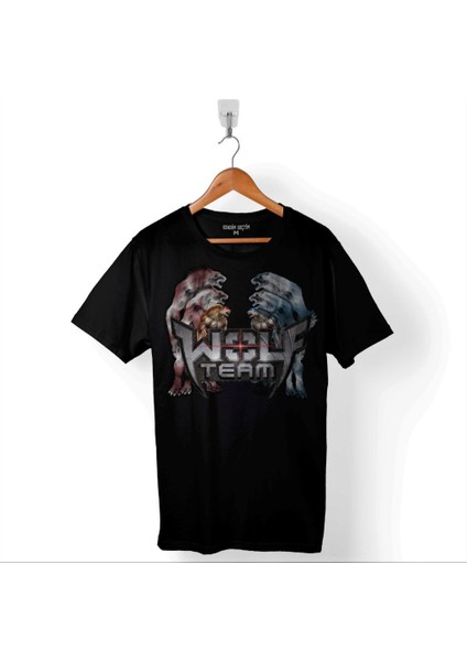 Wolfteam Wolf Team Kurt Adam Joy Game Baskılı Tişört Unisex T-Shirt