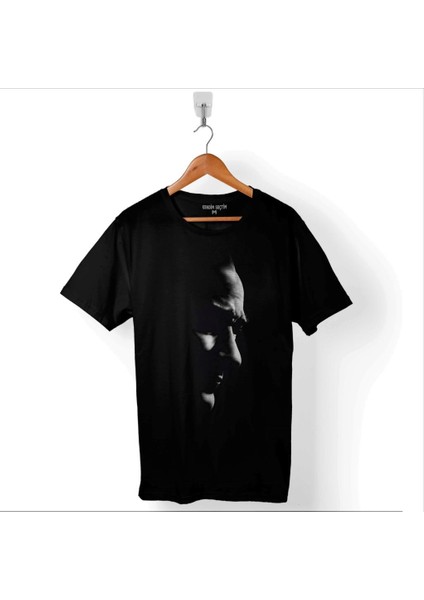 Gazi Mustafa Kemal Atatürk 10 Kasım Fikirler Ölmez Baskılı Tişört Unisex T-Shirt