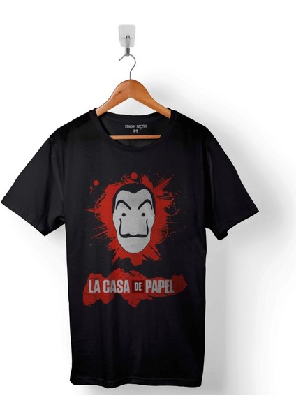 La Casa De Papel Lacasa Skull Baskılı Tişört Unisex T-Shirt