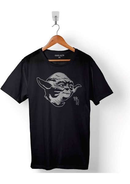 Star Wars Yoda Yıldız Savaşları Baskılı Tişört Unisex T-Shirt