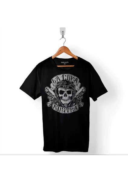 Kuru Kafa La Coka Nostra Gun In Your Mouth Baskılı Tişört T-Shirt