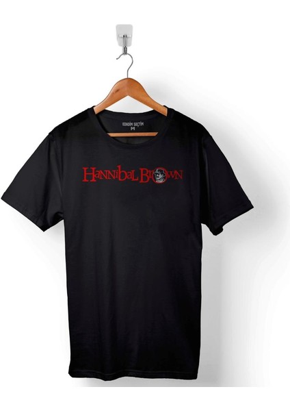 Hannıbal Brown Presents Logo Baskılı Tişört Unisex T-Shirt