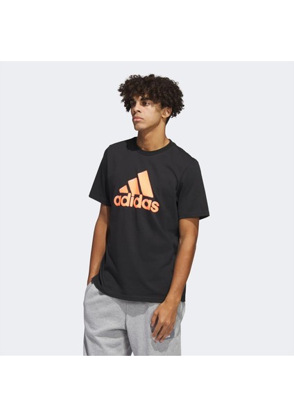 Logo Pen Fill - Sportswear Graphic Erkek Siyah T-SHIRT-HS2513