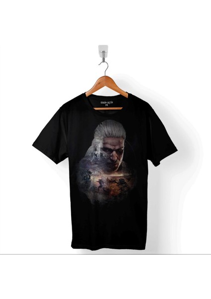 The Witcher 3 Avatar Wild Hunt Online Oyun Wolf Baskılı Tişört T-Shirt