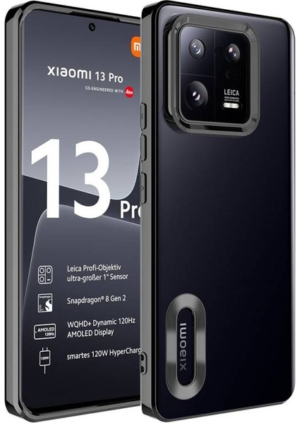 Xiaomi Mi 13 Pro Uyumlu Kılıf Şeffaf Logo Gösteren Parlak Renkli Kenar Telefon Kılıfı Kapak