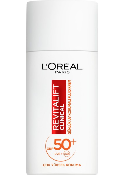 2'li Revitalift Clinical Spf 50+ Günlük Yüksek Uv Korumalı Yüz Güneş Kremi Seti - Bikini Bag Hediyeli