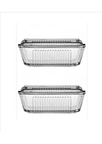 Cam Tereyağı Saklama Kabı Tereyağlık 2'li