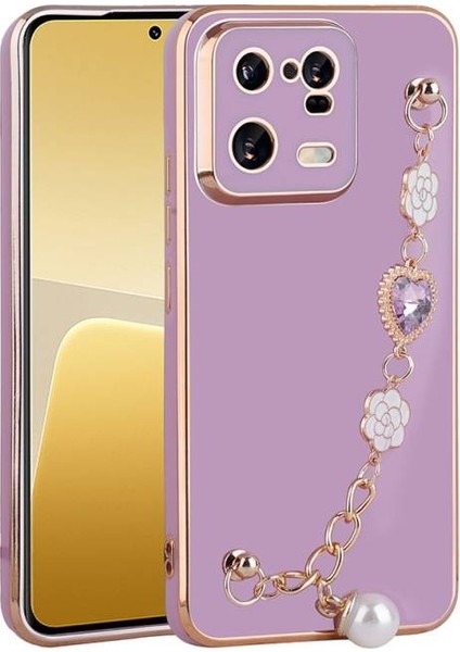 Xiaomi Mi 13 Pro ile Uyumlu Kılıf El Tutamaçlı Kamera Korumalı Kadın Telefon Kılıfı Kapak