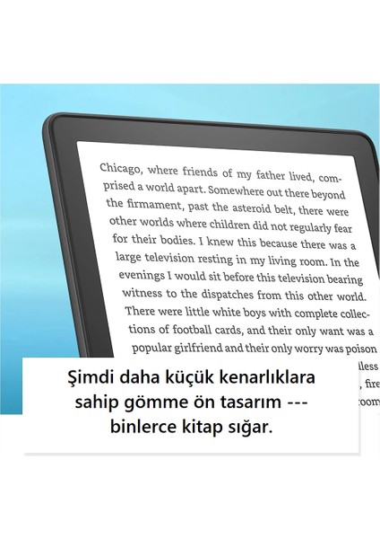Kindle Paperwhite 5 11.gen 16 GB - Warm Light - Denim - Reklamlı - 2023 modelleri