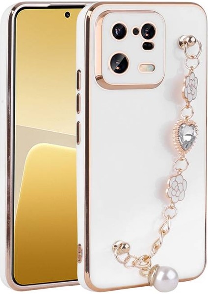 Xiaomi Mi 13 Pro ile Uyumlu Kılıf El Tutamaçlı Kamera Korumalı Kadın Telefon Kılıfı Kapak